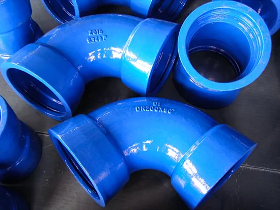 En545 ISO2531 Ductile Iron Dbl Loosing Flanged 45 Degree Bend Flange Fitting for Di Pipe