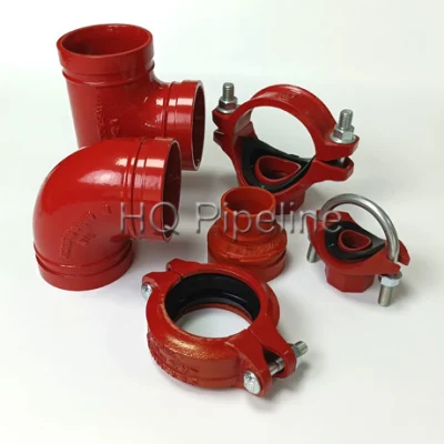 FM/UL List Fire Fighting Sprinkler Systems Ductile Iron Grooved Pipe Fittings