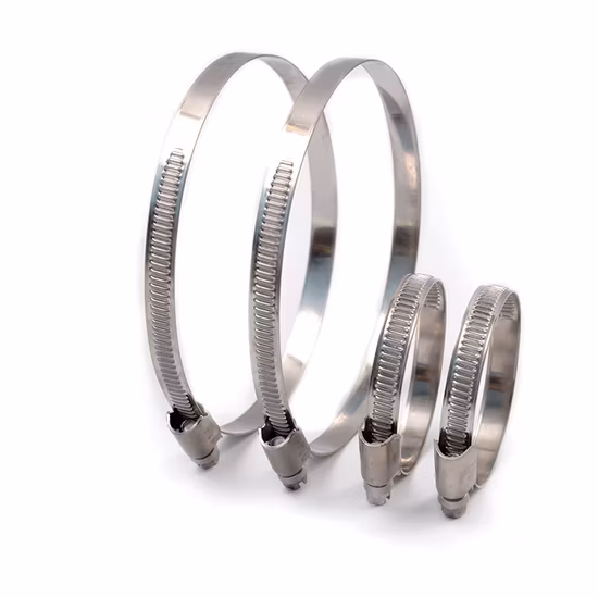SS316 304 Band Worm Drive Clips German Type Hose Clamps