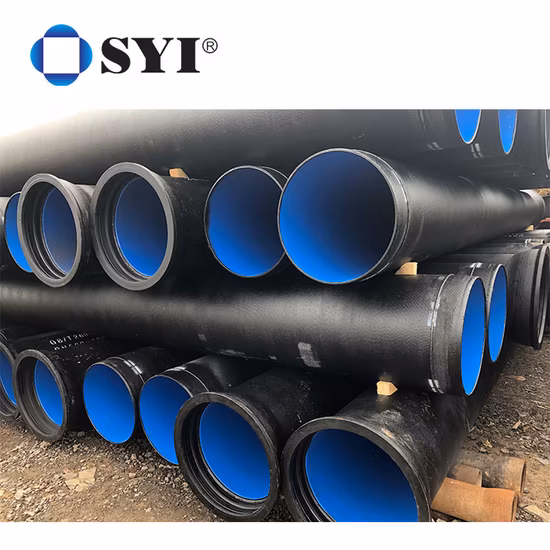 Syi ISO 10804 ISO 2531 En 545 En598 Centrifugal Cast Ductile Iron Restrained Joint Socket and Spigot Pipe