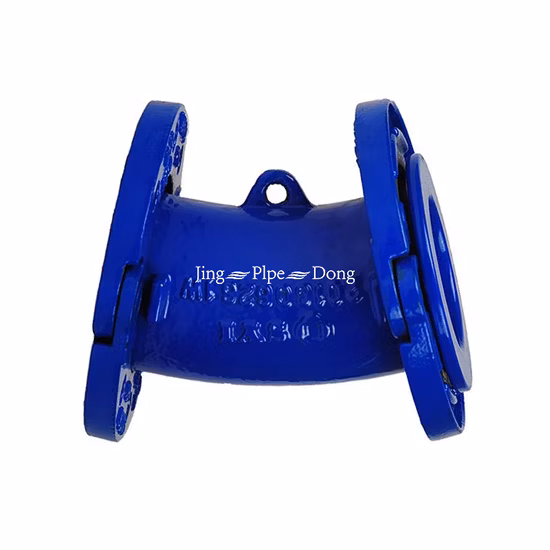 En545 ISO2531 Ductile Iron Dbl Loosing Flanged 45 Degree Bend Flange Fitting for Di Pipe