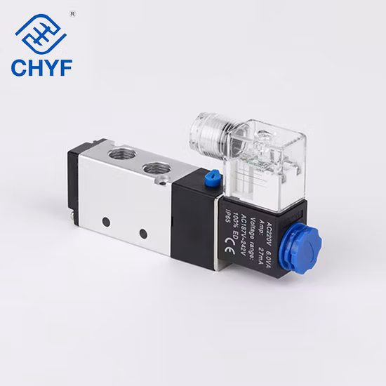 4V320-10-W Aluminum Solenoid Valve Standard 3 / 8 Air Solenoid Valve