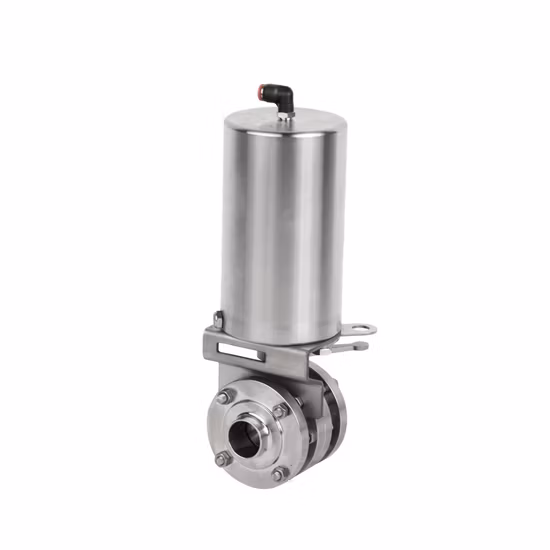 Stainless Steel Sanitary Union-Union Ends Butterfly Valves